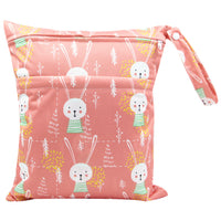 HKM-717075 Waterproof Diaper Storage Bag with Double Pockets – Versatile 30X36 Wet Bag for Baby Essentials