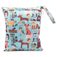 HKM-717075 Waterproof Diaper Storage Bag with Double Pockets – Versatile 30X36 Wet Bag for Baby Essentials