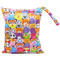 HKM-717075 Waterproof Diaper Storage Bag with Double Pockets – Versatile 30X36 Wet Bag for Baby Essentials