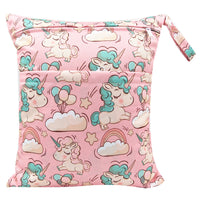 HKM-717075 Waterproof Diaper Storage Bag with Double Pockets – Versatile 30X36 Wet Bag for Baby Essentials