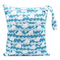 HKM-717075 Waterproof Diaper Storage Bag with Double Pockets – Versatile 30X36 Wet Bag for Baby Essentials