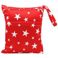 HKM-717075 Waterproof Diaper Storage Bag with Double Pockets – Versatile 30X36 Wet Bag for Baby Essentials