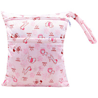 HKM-717075 Waterproof Diaper Storage Bag with Double Pockets – Versatile 30X36 Wet Bag for Baby Essentials