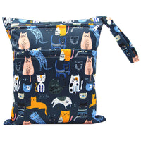 HKM-717075 Waterproof Diaper Storage Bag with Double Pockets – Versatile 30X36 Wet Bag for Baby Essentials