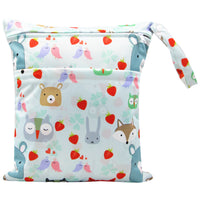 HKM-717075 Waterproof Diaper Storage Bag with Double Pockets – Versatile 30X36 Wet Bag for Baby Essentials