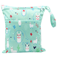 HKM-717075 Waterproof Diaper Storage Bag with Double Pockets – Versatile 30X36 Wet Bag for Baby Essentials