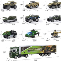 HKM-717203 Kids Pretend Play Police Station Set with Die Cast Army Vehicle Mini Battle Toy Car Carrier Truck