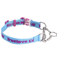 HKM-717267 Reflective Stainless Steel Chain Collar for Large, Medium, and Small Dogs