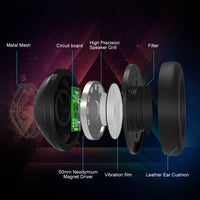 HKM-717459 ONIKUMA K19 RGB Gaming Headset with 50mm Speakers and Omnidirectional Microphone