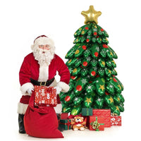 HKM-717523 Aluminum Foil Cartoon Christmas Tree Balloon Column Set - 9pcs