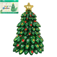 HKM-717523 Aluminum Foil Cartoon Christmas Tree Balloon Column Set - 9pcs