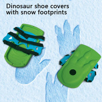 HKM-717651 Dinosaur Claw Print Snow Shoes Tracks for Kids - Interactive Winter Outdoor Fun