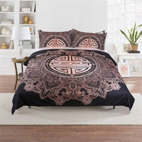 HKM-717715 Elegant 3-Piece Quilt Cover Set with Pillowcases in Multiple Sizes