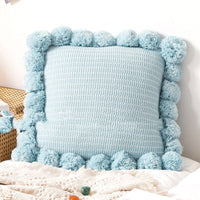 HKM-717779 Knitted Throw Pillow Cover - Nordic Modern Design, Available in Various Colors (45x45CM)