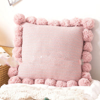 HKM-717779 Knitted Throw Pillow Cover - Nordic Modern Design, Available in Various Colors (45x45CM)