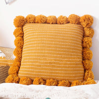 HKM-717779 Knitted Throw Pillow Cover - Nordic Modern Design, Available in Various Colors (45x45CM)