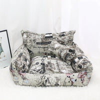 HKM-717779 Pet Supplies Autumn And Winter Sofa Pet Nest Canvas