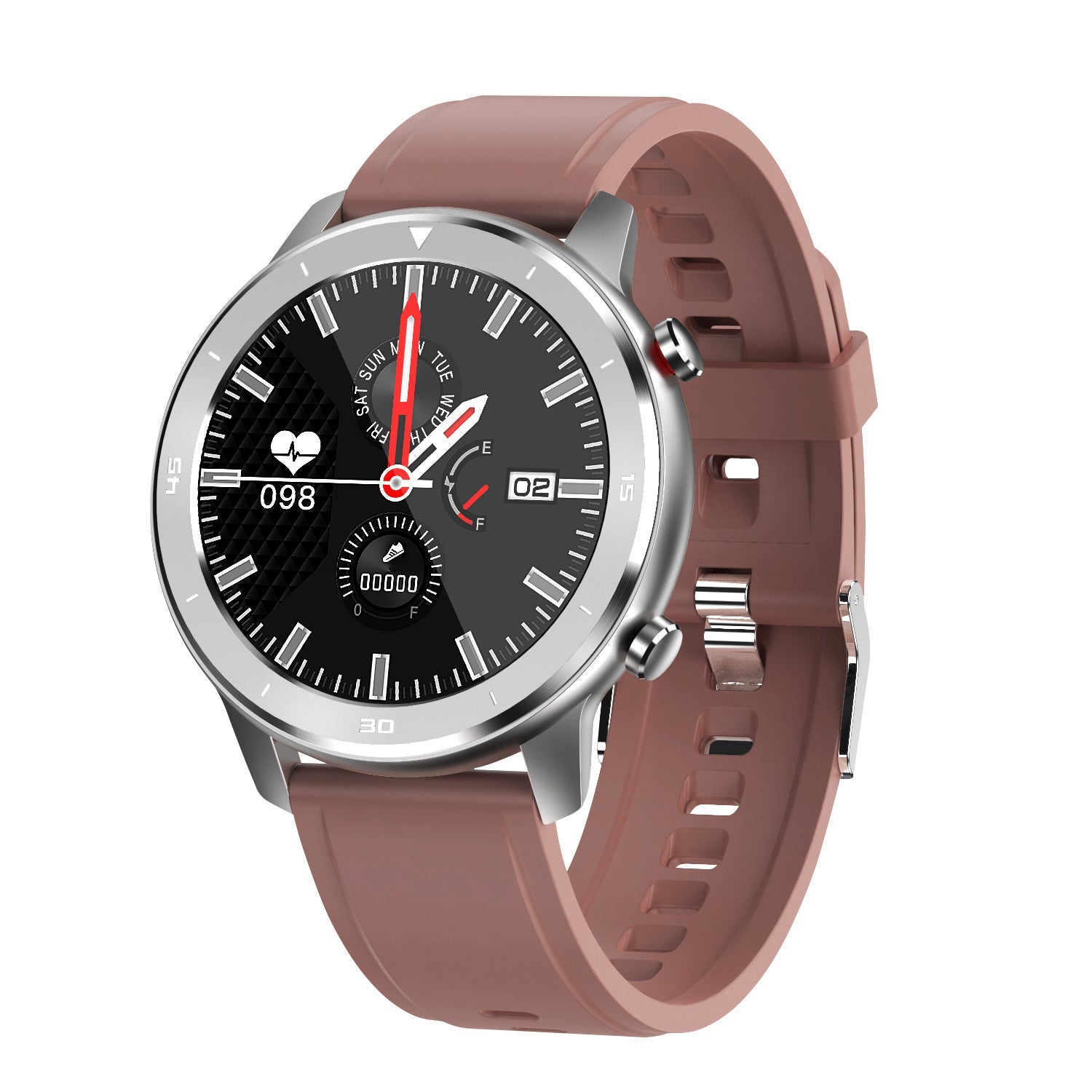 HKM-717907 DT78 Smart Sports Watch with IP68 Waterproof Rating, 1.3 Inch Color Display, Heart Rate Sensor, Compatible with Android & iOS