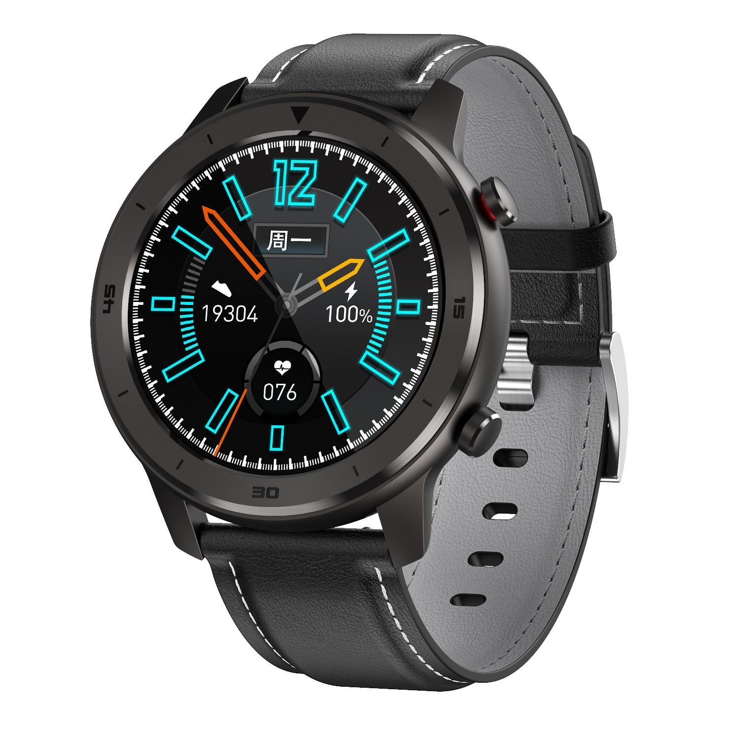 HKM-717907 DT78 Smart Sports Watch with IP68 Waterproof Rating, 1.3 Inch Color Display, Heart Rate Sensor, Compatible with Android & iOS