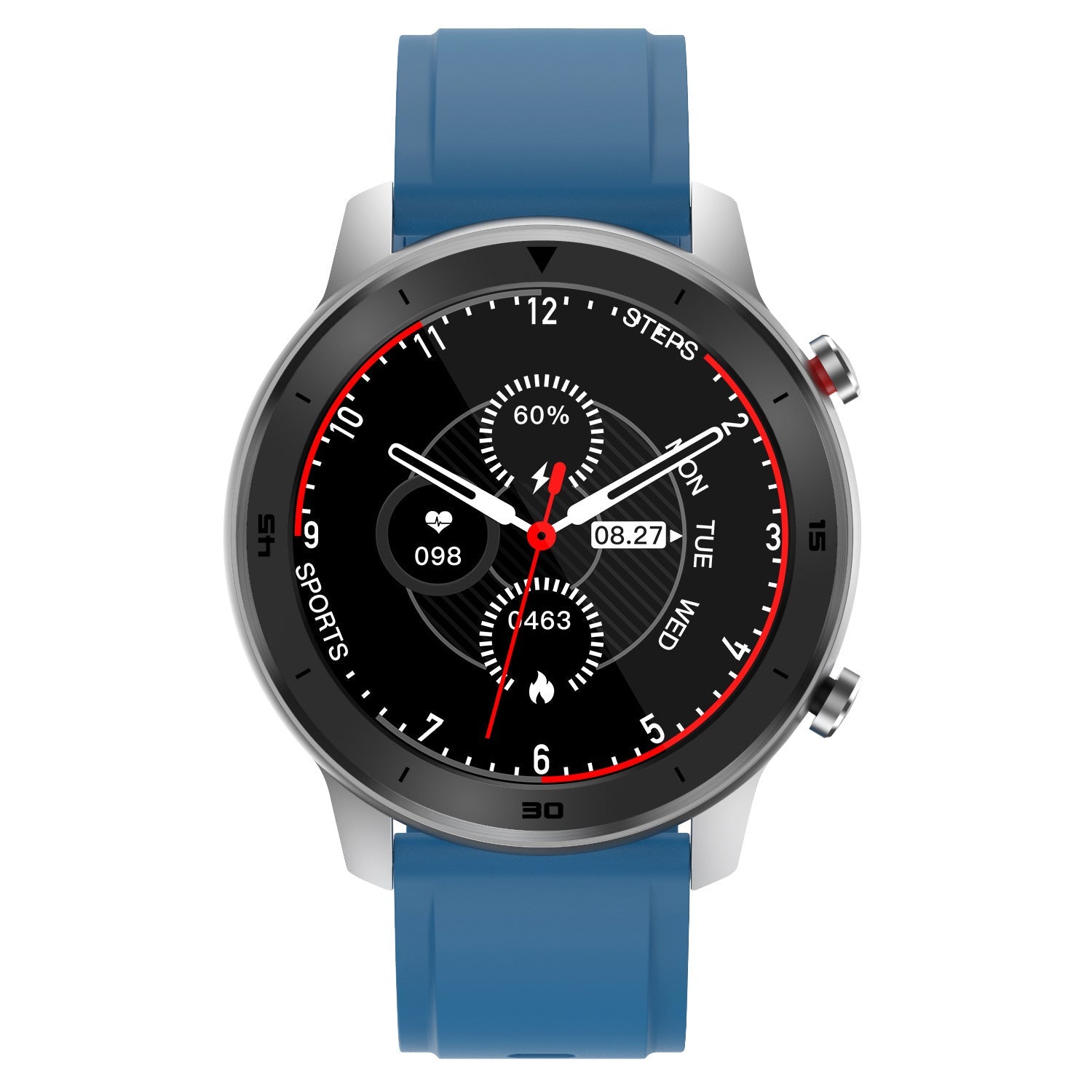 HKM-717907 DT78 Smart Sports Watch with IP68 Waterproof Rating, 1.3 Inch Color Display, Heart Rate Sensor, Compatible with Android & iOS