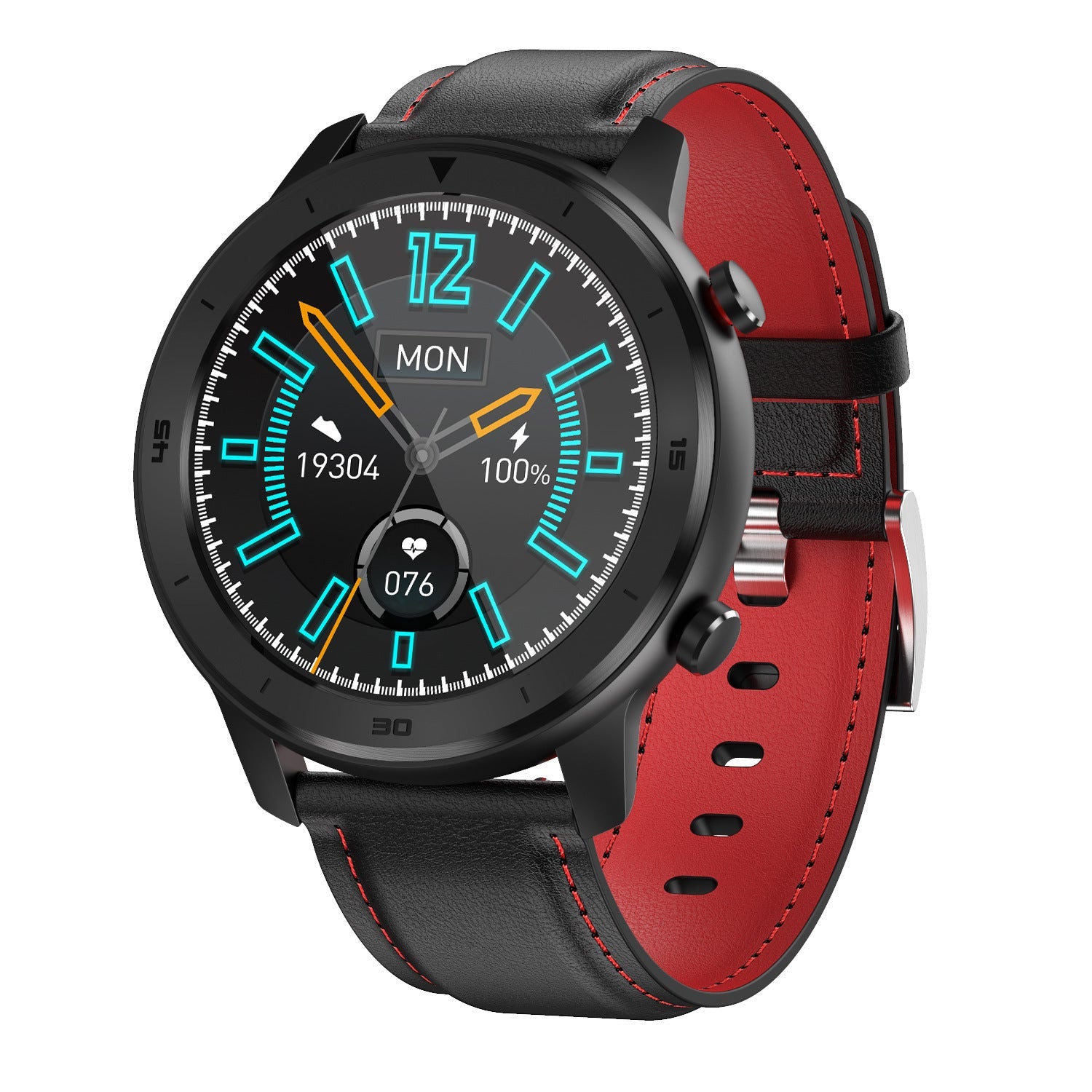 HKM-717907 DT78 Smart Sports Watch with IP68 Waterproof Rating, 1.3 Inch Color Display, Heart Rate Sensor, Compatible with Android & iOS