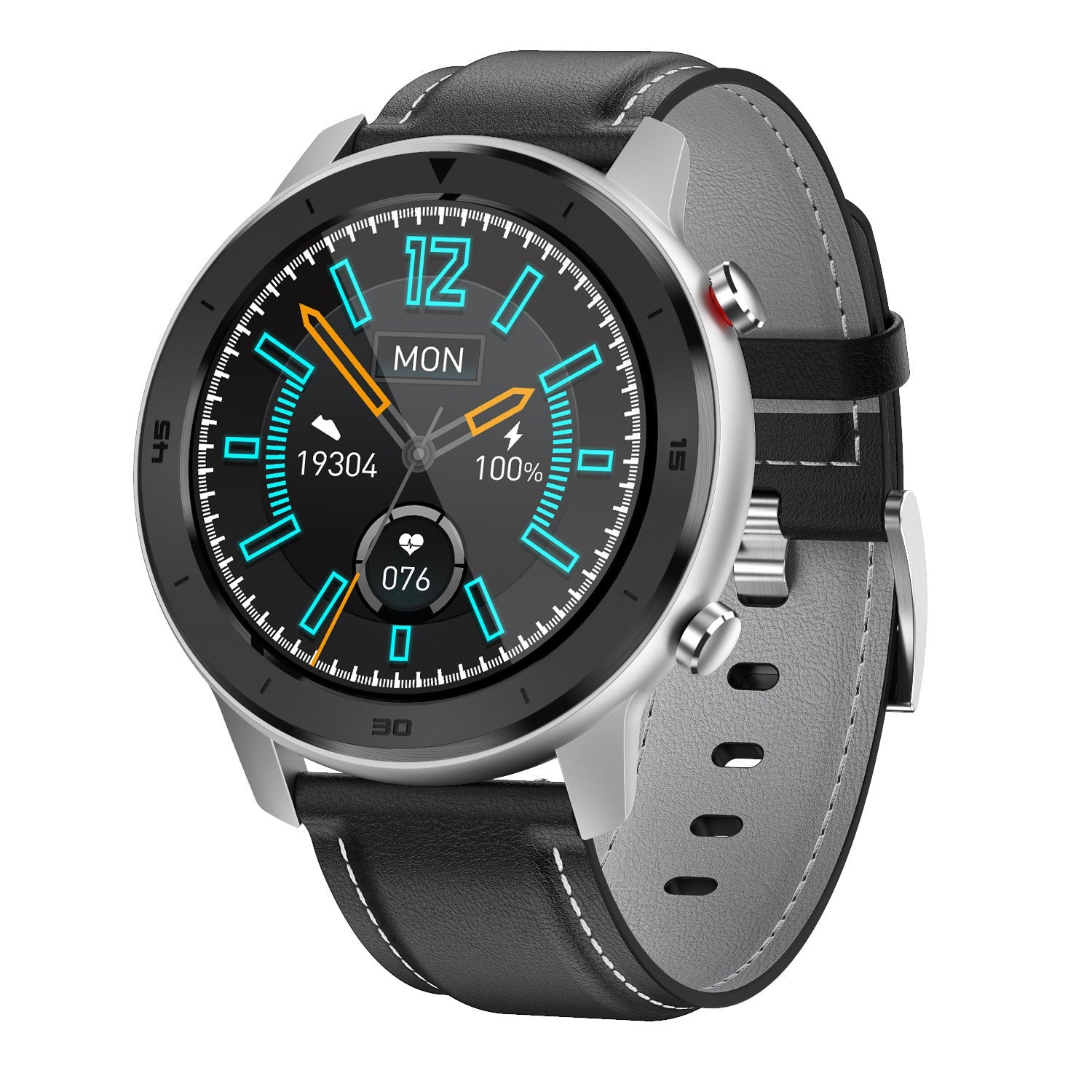 HKM-717907 DT78 Smart Sports Watch with IP68 Waterproof Rating, 1.3 Inch Color Display, Heart Rate Sensor, Compatible with Android & iOS