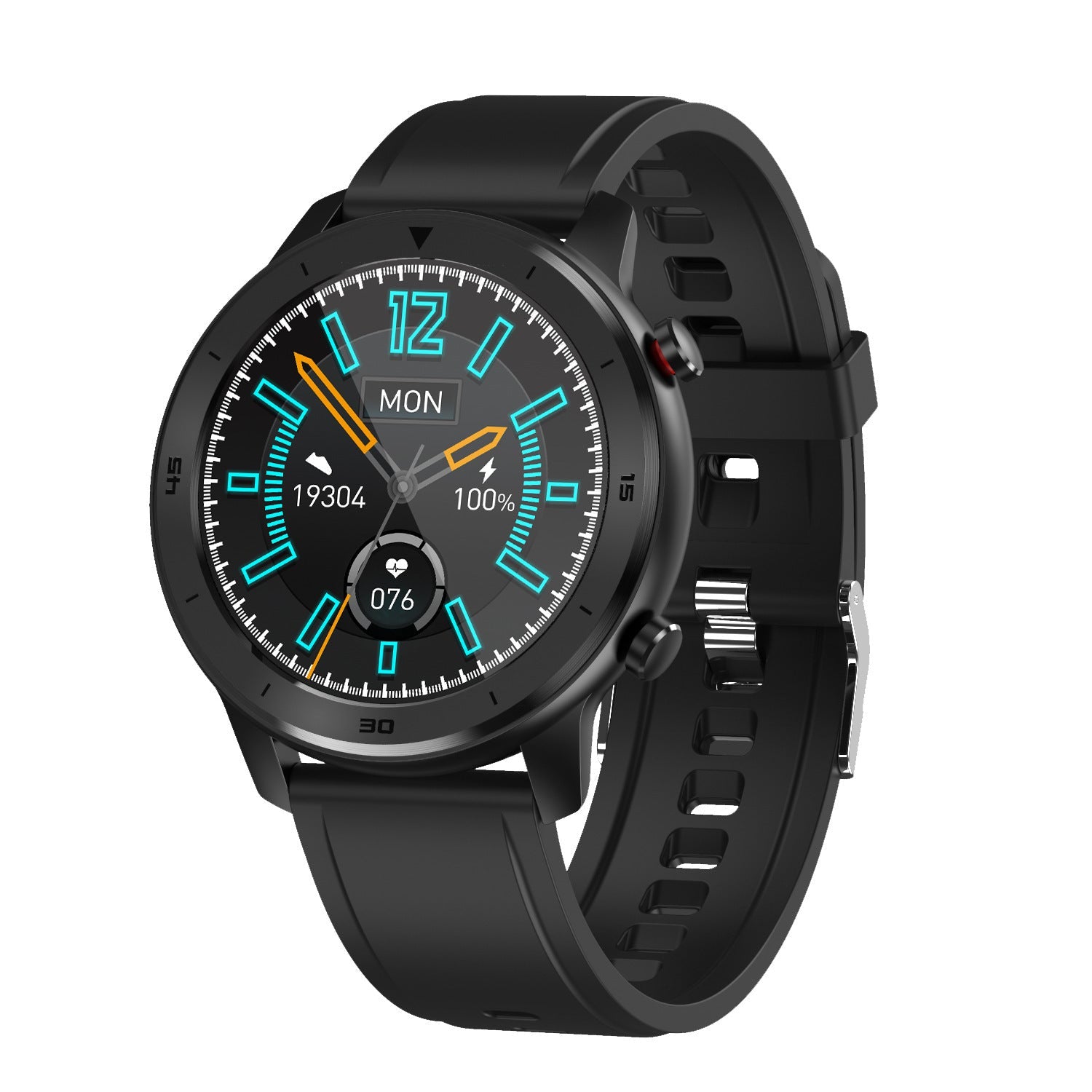 HKM-717907 DT78 Smart Sports Watch with IP68 Waterproof Rating, 1.3 Inch Color Display, Heart Rate Sensor, Compatible with Android & iOS
