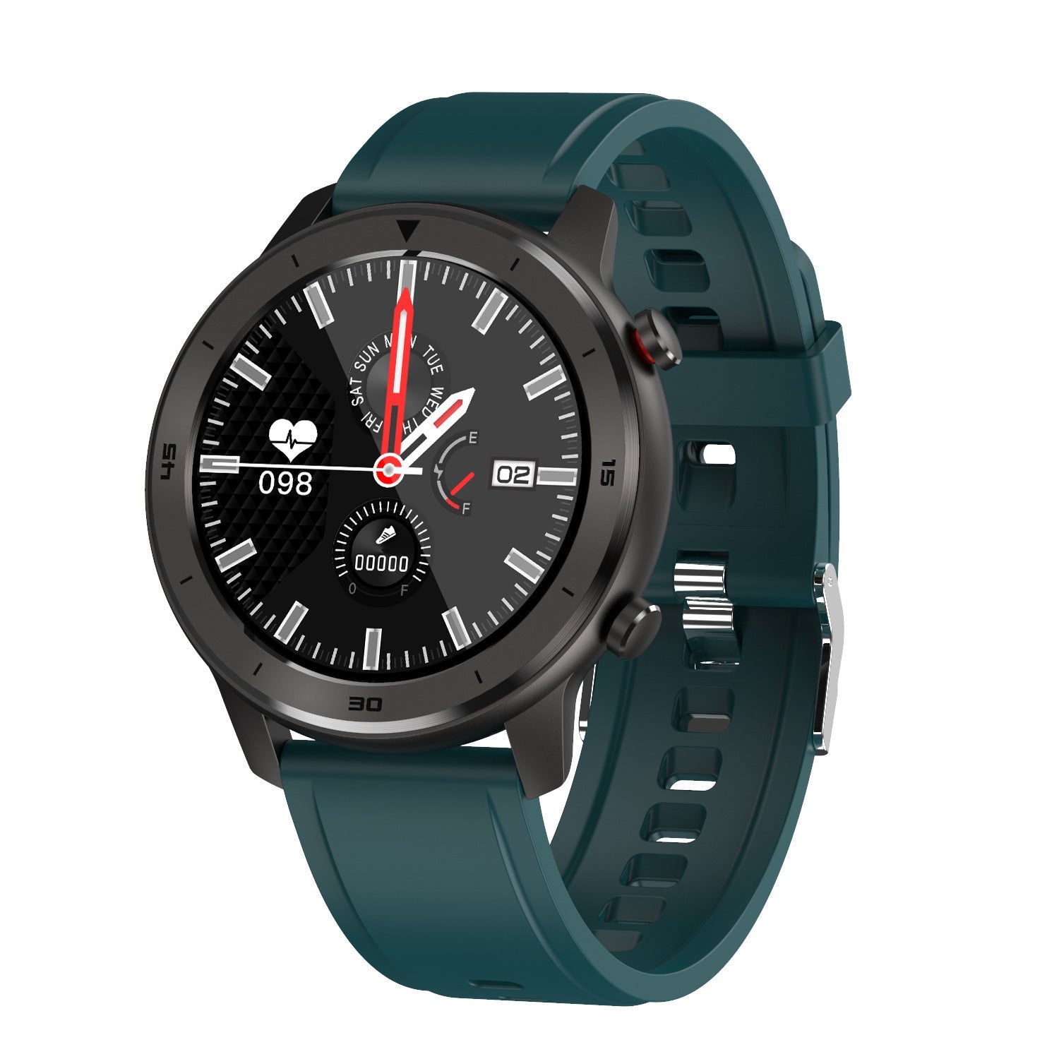 HKM-717907 DT78 Smart Sports Watch with IP68 Waterproof Rating, 1.3 Inch Color Display, Heart Rate Sensor, Compatible with Android & iOS