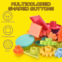 HKM-717971 3D Color Matching Mushroom Nail Puzzle Toy for Early Learning - Assembling Building Blocks for Ages 2-4