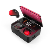 HKM-718099 Wireless Headset with Digital Display and Gradient Color, Bluetooth 5.0, 20m Range, Stereo Sound, Voice Control, Multi-Point Connection