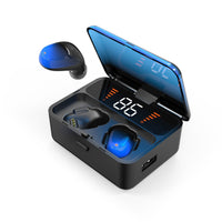 HKM-718099 Wireless Headset with Digital Display and Gradient Color, Bluetooth 5.0, 20m Range, Stereo Sound, Voice Control, Multi-Point Connection