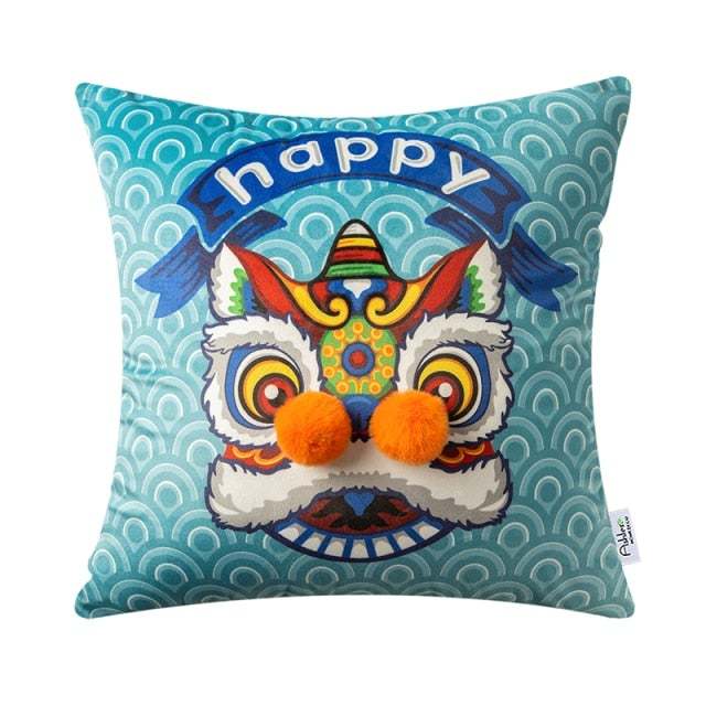HKM-718227 Decorative Chinese Style Sofa Cushion - Various Sizes Available