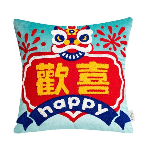 HKM-718227 Decorative Chinese Style Sofa Cushion - Various Sizes Available