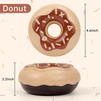 HKM-718227 Durable TPR Dog Donut Chew Toy with Squeaker for Indoor and Outdoor Play, Ideal for Teeth Grinding and Fetching