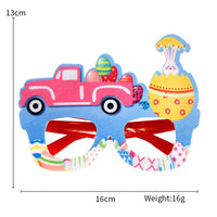 HKM-718227 Easter Bunny Photo Booth Glasses with Colorful Egg Frames for Spring Celebrations