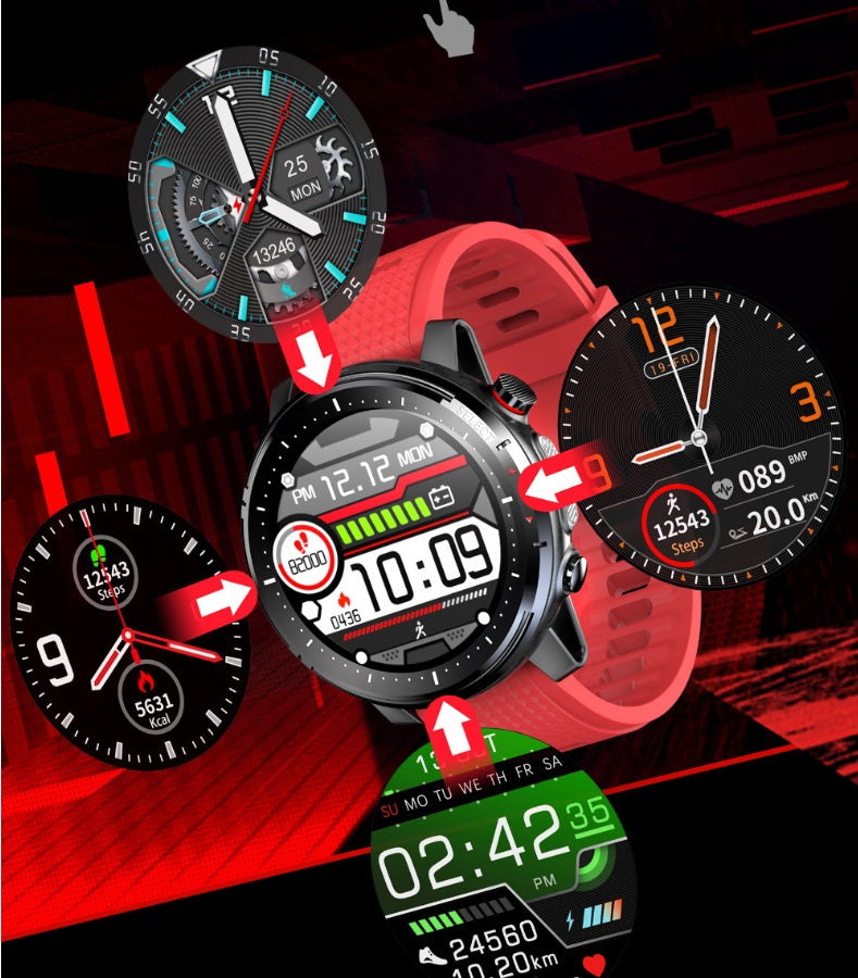 HKM-719059 L15 Smart Bracelet Watch for Kids, Adults, and Seniors - 1.3 Inch Screen, Lightweight Design