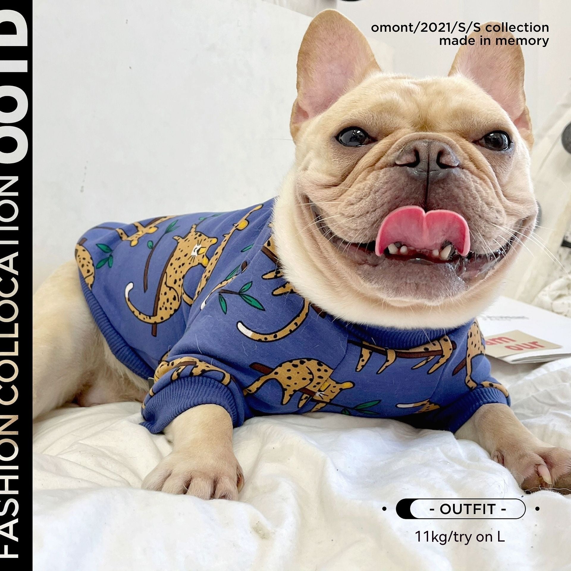 HKM-719059 Warm Fleece-Lined Dog Coat in Stylish Leopard Print, Available in Multiple Sizes