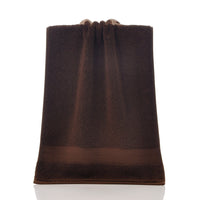 HKM-719123 Simple Double Satin Cotton Towel Set - Pure Color Options in Various Sizes