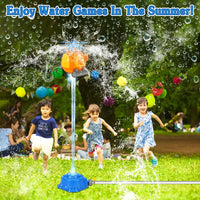 HKM-719187 Kids Outdoor Water Sprinkler Toy with Ejector Rocket Launcher for Summer Fun