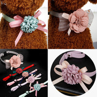 HKM-719251 Flower Pet Collar Necklace