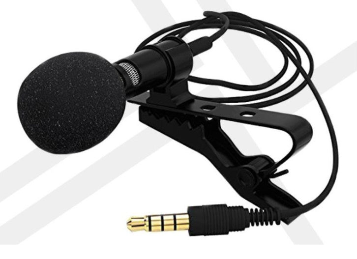 KTX-719251 Omnidirectional Lavalier Microphone with 3.5mm Connector for Voice Recording and Video Conferencing