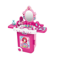 HKM-719379 Luxury 3 in 1 Girls Makeup Play Set with Light and Sound for Ages 2 to 7