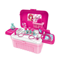 HKM-719379 Luxury 3 in 1 Girls Makeup Play Set with Light and Sound for Ages 2 to 7