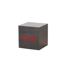 HKM-719379 Natural Wood LED Digital Alarm Clock with USB and Battery Power Options