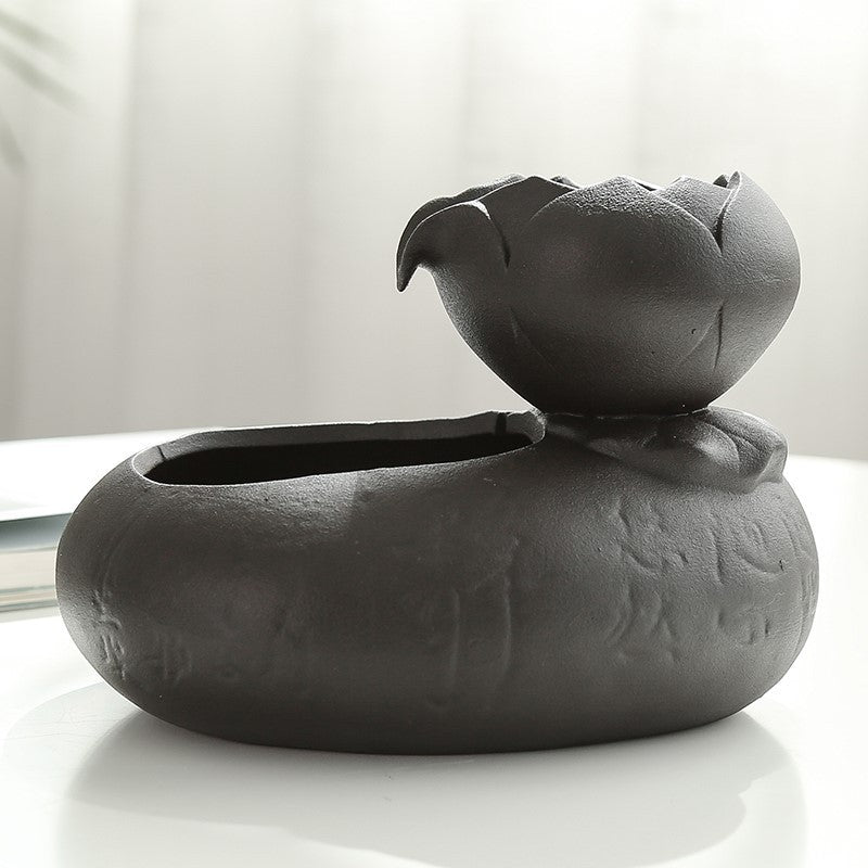 HKM-719571 Cat Water and Food Feeder in Resin – 19 x 10.5 x 20 cm