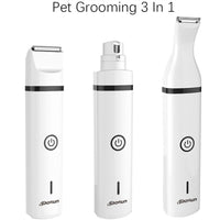 HKM-719635 Pet Shaver with Nail Sharpener, Trimmer, and Foot Hair Blades