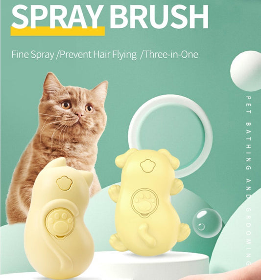 HKM-719699 Electric One-Click Pet Massage and Cleaning Brush for Cats and Dogs
