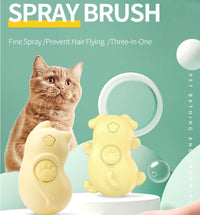 HKM-719699 Electric One-Click Pet Massage and Cleaning Brush for Cats and Dogs