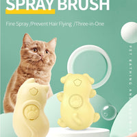 HKM-719699 Electric One-Click Pet Massage and Cleaning Brush for Cats and Dogs