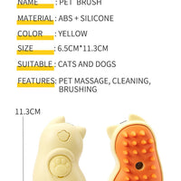 HKM-719699 Electric One-Click Pet Massage and Cleaning Brush for Cats and Dogs